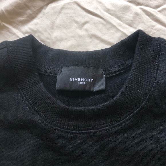 Givenchy Fashion Bambi Mirror Outline Pullover Sweatshirt Black and White Top - Picture 4 of 9